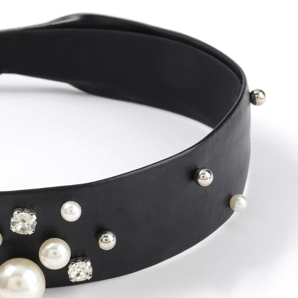 Pearls & Rhinestone Headband - Picture 2 of 4